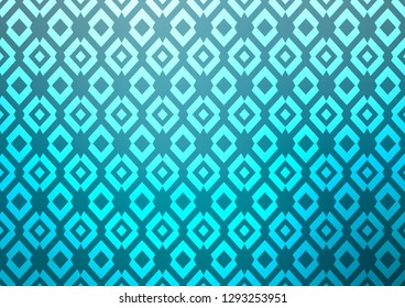 Light BLUE vector cover in polygonal style. Abstract gradient illustration with rectangles. Best design for your ad, poster, banner.