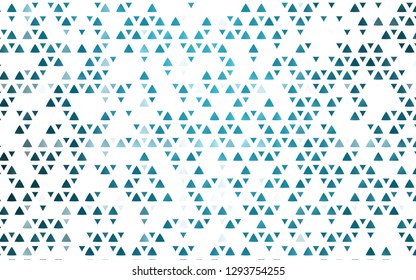 Light BLUE vector cover in polygonal style. Modern abstract illustration with colorful triangles. Modern template for your landing page.
