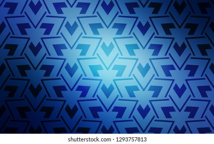 Light BLUE vector cover with polygonal style. Abstract gradient illustration with triangles, lines. Pattern for websites.