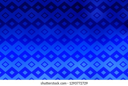 Light BLUE vector cover in polygonal style. Beautiful illustration with rectangles and squares. Best design for your ad, poster, banner.