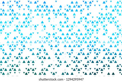 Light BLUE vector cover in polygonal style. Modern abstract illustration with colorful triangles. Smart design for your business advert.