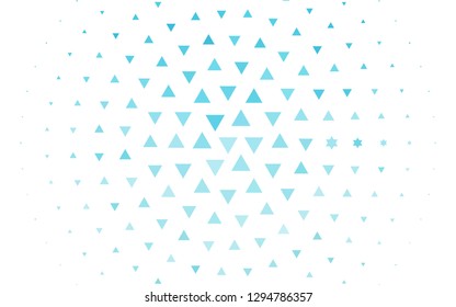 Light BLUE vector cover in polygonal style. Modern abstract illustration with colorful triangles. Pattern for busines ad, booklets, leaflets
