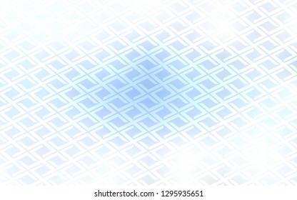 Light BLUE vector cover in polygonal style. Beautiful illustration with rectangles and squares. Modern template for your landing page.