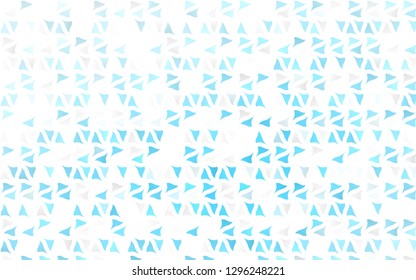 Light BLUE vector cover in polygonal style. Decorative design in abstract style with triangles. Pattern can be used for websites.