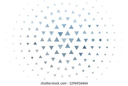 Light BLUE vector cover in polygonal style. Abstract gradient illustration with triangles. Best design for your ad, poster, banner.