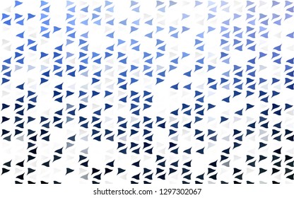 Light BLUE vector cover in polygonal style. Decorative design in abstract style with triangles. Pattern for commercials.