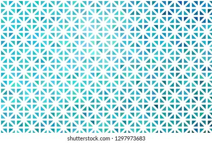 Light BLUE vector cover in polygonal style. Decorative design in abstract style with triangles. Template for wallpapers.
