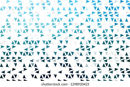 Light BLUE vector cover in polygonal style. Triangles on abstract background with colorful gradient. Modern template for your landing page.