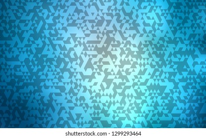 Light BLUE vector cover in polygonal style. Decorative design in abstract style with triangles. Pattern can be used for websites.