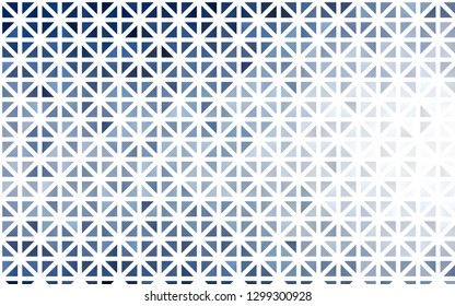 Light BLUE vector cover in polygonal style. Decorative design in abstract style with triangles. Pattern for commercials.