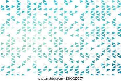 Light BLUE vector cover in polygonal style. Beautiful illustration with triangles in nature style. Pattern for commercials.