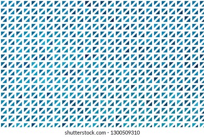 Light BLUE vector cover in polygonal style. Glitter abstract illustration with triangular shapes. Template for wallpapers.
