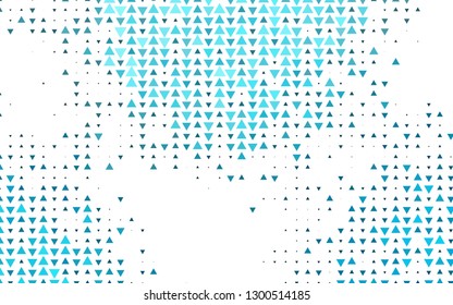 Light BLUE vector cover in polygonal style. Decorative design in abstract style with triangles. Pattern for busines ad, booklets, leaflets