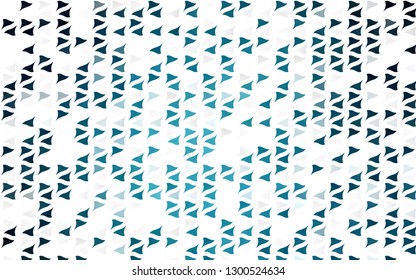 Light BLUE vector cover in polygonal style. Beautiful illustration with triangles in nature style. Pattern for commercials.