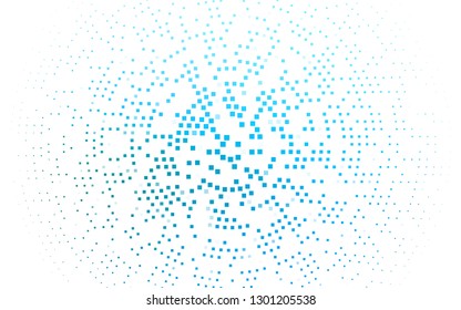 Light BLUE vector cover in polygonal style. Glitter abstract illustration with rectangular shapes. Pattern for commercials.