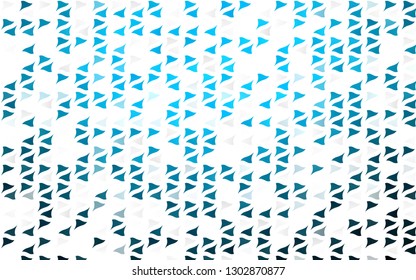 Light BLUE vector cover in polygonal style. Glitter abstract illustration with triangular shapes. Pattern for commercials.