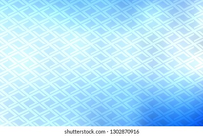 Light BLUE vector cover in polygonal style. Glitter abstract illustration with rectangular shapes. Best design for your ad, poster, banner.