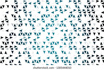 Light BLUE vector cover in polygonal style. Decorative design in abstract style with triangles. Best design for your ad, poster, banner.
