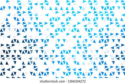 Light BLUE vector cover in polygonal style. Modern abstract illustration with colorful triangles. Template for wallpapers.
