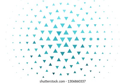 Light BLUE vector cover in polygonal style. Abstract gradient illustration with triangles. Best design for your ad, poster, banner.