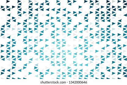 Light BLUE vector cover in polygonal style. Decorative design in abstract style with triangles. Pattern for busines ad, booklets, leaflets