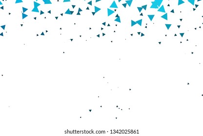 Light BLUE vector cover in polygonal style. Modern abstract illustration with colorful triangles. Modern template for your landing page.