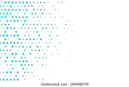Light BLUE vector cover in polygonal style. Illustration with set of colorful triangles. Template for wallpapers.