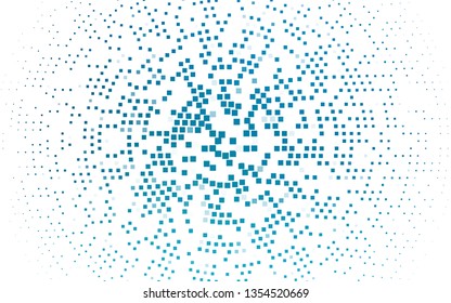 Light BLUE vector cover in polygonal style. Decorative design in abstract style with rectangles. Smart design for your business advert.
