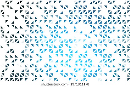 Light BLUE vector cover in polygonal style. Beautiful illustration with triangles in nature style. Best design for your ad, poster, banner.