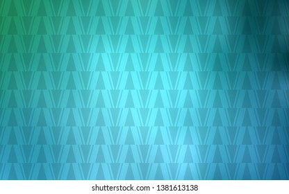 Light BLUE vector cover with polygonal style. Decorative design in abstract style with triangles. Smart design for your adverts.