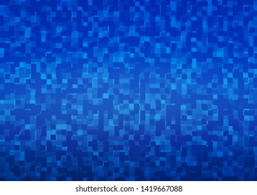 Light BLUE vector cover in polygonal style. Beautiful illustration with rectangles and squares. The template can be used as a background.