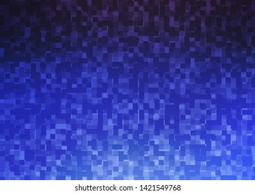 Light BLUE vector cover in polygonal style. Modern abstract illustration with colorful rectangles. Best design for your ad, poster, banner.