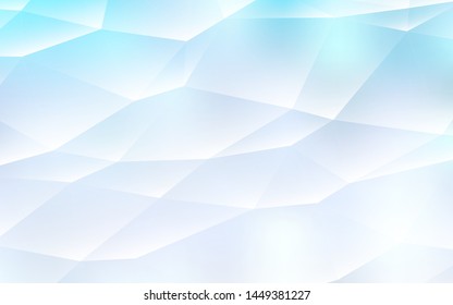Light BLUE vector cover in polygonal style. Modern abstract illustration with colorful triangles. Pattern for busines ad, booklets, leaflets