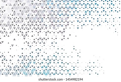 Light BLUE vector cover in polygonal style. Modern abstract illustration with colorful triangles. Pattern can be used for websites.