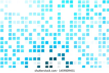 Light BLUE vector cover in polygonal style. Glitter abstract illustration with rectangular shapes. Pattern can be used for websites.