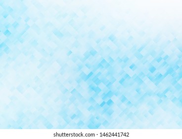 Light BLUE vector cover in polygonal style. Glitter abstract illustration with rectangular shapes. Modern template for your landing page.