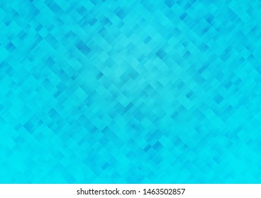 Light BLUE vector cover in polygonal style. Illustration with set of colorful rectangles. The template can be used as a background.