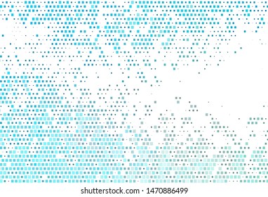 Light BLUE vector cover in polygonal style. Beautiful illustration with rectangles and squares. Smart design for your business advert.