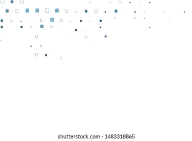Light BLUE vector cover with polygonal style. Abstract gradient illustration with rectangles. Smart design for your business advert.