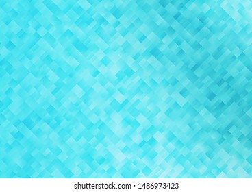 Light BLUE vector cover in polygonal style. Glitter abstract illustration with rectangular shapes. Smart design for your business advert.