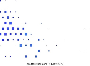 Light BLUE vector cover in polygonal style. Illustration with set of colorful rectangles. Modern template for your landing page.