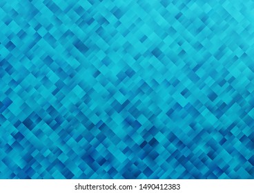 Light BLUE vector cover in polygonal style. Decorative design in abstract style with rectangles. Pattern can be used for websites.