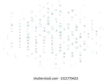Light BLUE vector cover with polygonal style. Rectangles on abstract background with colorful gradient. Pattern for busines booklets, leaflets.