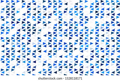 Light BLUE vector cover in polygonal style. Modern abstract illustration with colorful triangles. Best design for your ad, poster, banner.