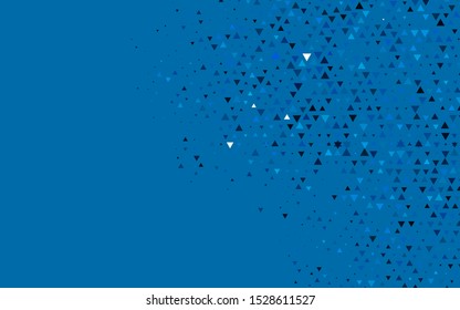 Light BLUE vector cover in polygonal style. Beautiful illustration with triangles in nature style. Smart design for your business advert.