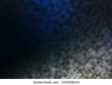 Light BLUE vector cover in polygonal style. Decorative design in abstract style with rectangles. Smart design for your business advert.