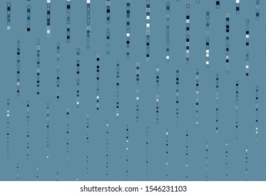 Light BLUE vector cover with polygonal style. Beautiful illustration with rectangles and squares. Background for cell phones.