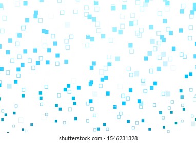 Light BLUE vector cover with polygonal style. Illustration with set of colorful rectangles. Pattern for websites, landing pages.