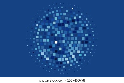 Light BLUE vector cover in polygonal style. Beautiful illustration with rectangles and squares. Smart design for your business advert.