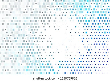 Light BLUE vector cover in polygonal style. Illustration with set of colorful rectangles. Modern template for your landing page.